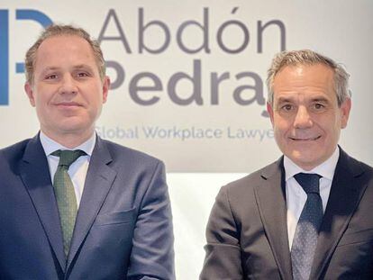 Antonio Pedrajas, socio director de Abdón Pedrajas Littler (izquierda), y Javier Molina (derecha).