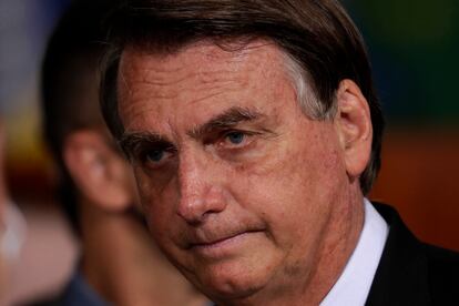 Jair Bolsonaro, el pasado 29 de junio en una ceremonia en el Palacio de Planalto, en Brasilia.