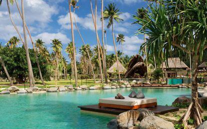 El exclusivo Laucala Island Resort, donde acuden grandes fortunas y celebrities de todo el mundo.