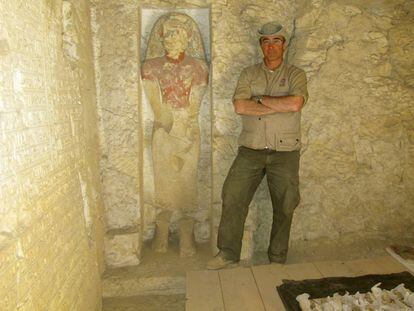 El Consejo Superior de Investigaciones Científicas (CSIC) ha presentado los resultados de la 16ª campaña del Proyecto Djehuty, la misión arqueológica española en Luxor, que encabeza el investigador José Manuel Galán (en la foto).