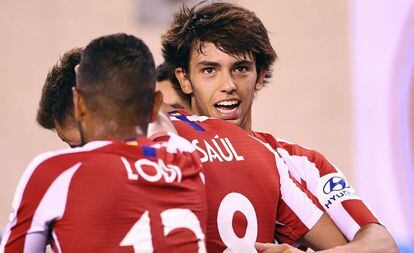 João Félix celebra su gol ante el combinado de estrella de la MSL.