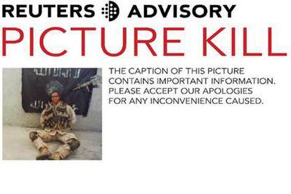 La agencia REUTERS pide perdón en un comunicado por la emisión de la imagen.