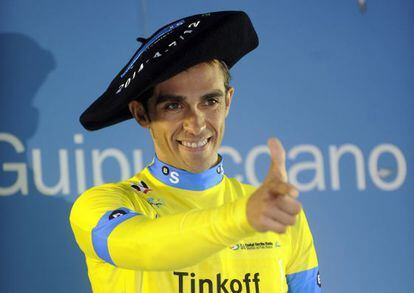 Contador celebra su triunfo
