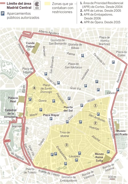 Mapa Madrid Distrito Centro