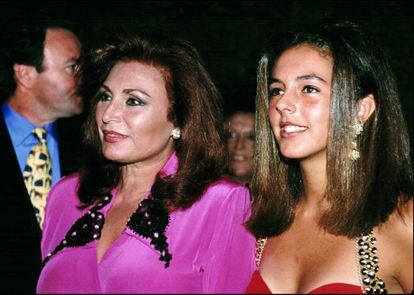 Rocio Jurado y Rocío Carrasco en los años noventa.