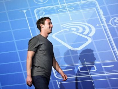 Mark Zuckerberg, fundador de Facebook, durante su intervención en Barcelona en 2014.