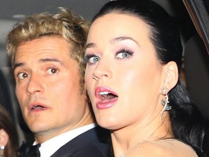 Orlando Bloo y Katy Perry tras el la gala anual de UNICEF en Nueva York.