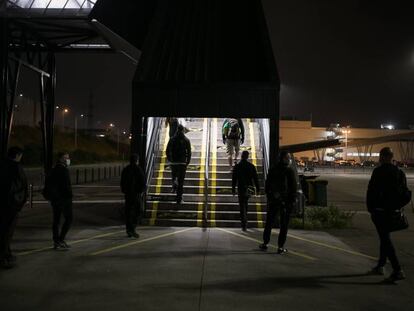 Trabajadores de Seat volviendo a trabajar, el pasado 27 de abril.