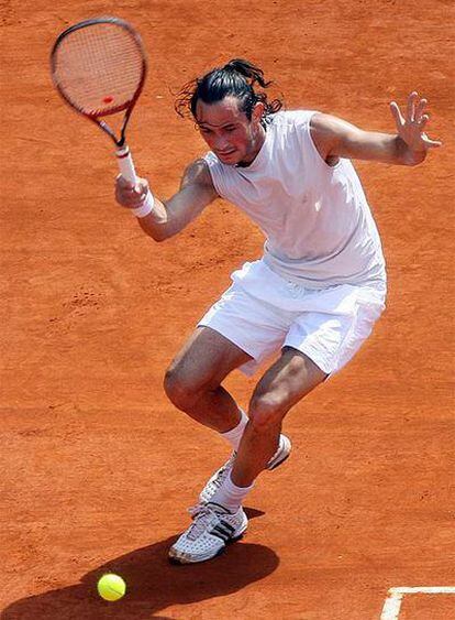 El tenista italiano, durante el Masters del principado monegasco, en su partido ante Nalbandián