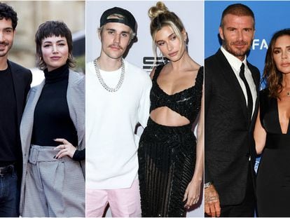 Chino Darín, Úrsula Corberó, Justin Bieber, Hailey Baldwin, David Beckham y Victoria Beckham.