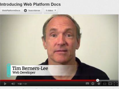 Tim Berners-Lee presenta Web Platform Documents.