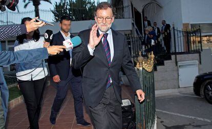 Mariano Rajoy, expresidente del Gobierno, el pasado octubre en Santa Pola.
