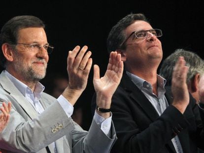 Rajoy y Basagoiti, en un acto en Bilbao.