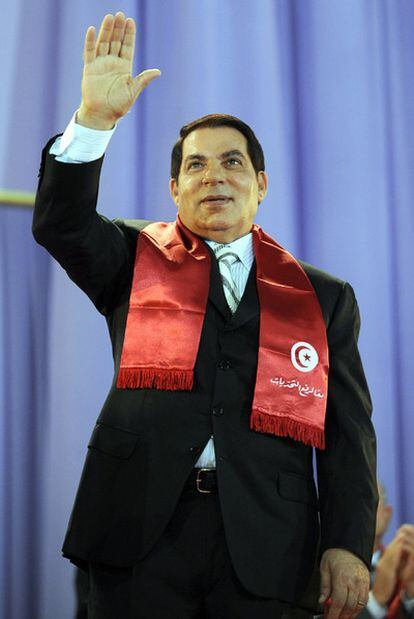 Ben Ali, en la campaña presidencial de 2009.