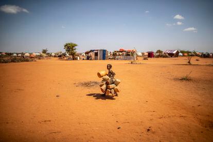 Campamento para desplazados internos de Kaxaarey en Doolow, Somalia