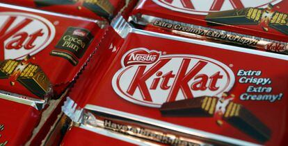 Varios paquetes de Kit Kat, una de las marcas propiedad del grupo Nestl&eacute;. 