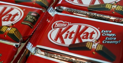 Varios paquetes de Kit Kat, una de las marcas propiedad del grupo Nestlé.