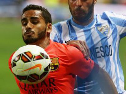 Douglas, en un partido del año pasado ante el Málaga.