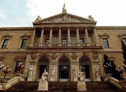 La Biblioteca Nacional de Madrid.