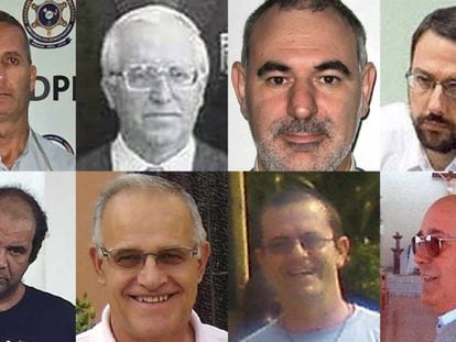 Ocho de los 18 religiosos españoles acusados de abusos que en algún momento de su trayectoria han salido al extranjero (pinche en la imagen para ver la lista completa).