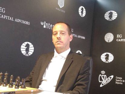 Paco Vallejo, el pasado noviembre, durante el Gran Premio de la FIDE en Palma de Mallorca.