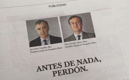 Anuncio publicado hoy en la prensa