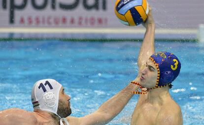 Tamas Mezei (i) y Álvaro Granados, durante la final.
