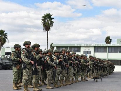 Miembros de las Fuerzas Especiales del Ejército Mexicano en Tamaulipas, el 4 de enero de 2024.