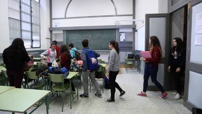 Un instituto en Zamora.