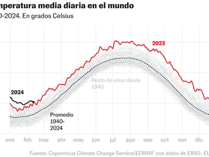 Ocho meses de récords de calor consecutivos: este enero también fue el más cálido en la Tierra