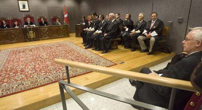 Joseba Azkarraga, en la inauguración del Año Judicial en la sede del Tribunal Superior en octubre de 2008, cuando era consejero de Justicia.