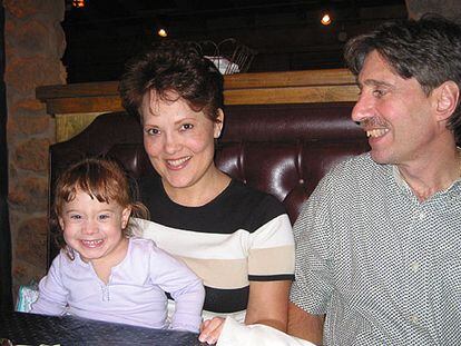 Christopher Vagts, su esposa, Katy, y su hija.