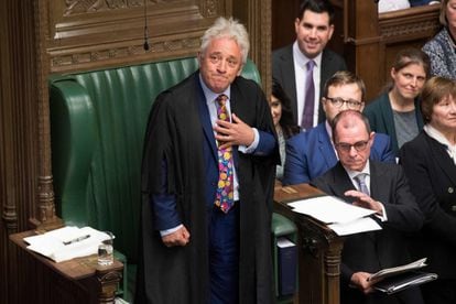 John Bercow, presidente de la Cámara de los Comunes, anuncia su renuncia (que será efectiva el 31 de octubre) en la jornada del cierre de las sesiones parlamentarias durante cinco semanas, puesto en marcha por el Gobierno de Boris Johnson.