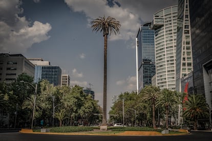 Vista de la glorieta de la Palma, el 21 de abril de 2022.