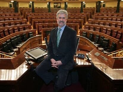 Manuel Marín fotografiado en el Congreso de los Diputados, en 2007.