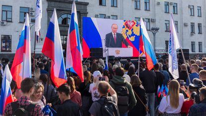 La intervención de Putin, en Lugansk.