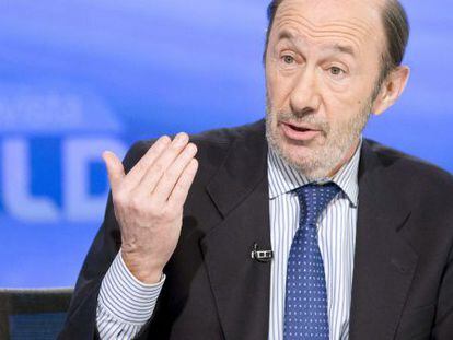 Alfredo Pérez Rubalcaba, líder del PSOE.