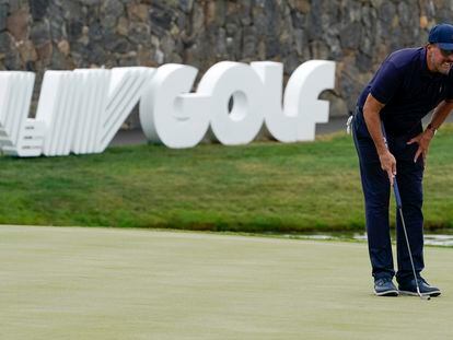 Phil Mickelson, en el torneo Bedminster Invitational de LIV Golf.