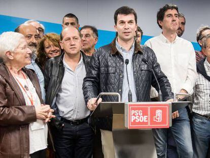 Gonzalo Caballero comparece en rueda de prensa tras ganar el proceso de primarias en el PSdeG.