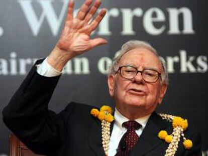 En la imagen, el estadounidense Warren Buffett, presidente y director ejecutivo de Berkshire Hathaway. EFE/Archivo