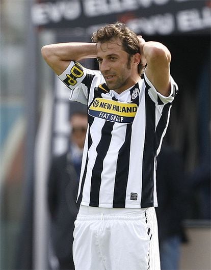Del Piero lamenta que su equipo no juegue la próxima Liga de Campeones tras empatar ante el Catania