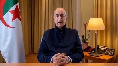 El presidente de Argelia, Abdelmayid Tebún, en una imagen oficial.
