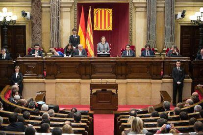 Carme Forcadell, presidint el Parlament català.
