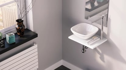 25 lavabos con mueble ideales para un baño pequeño