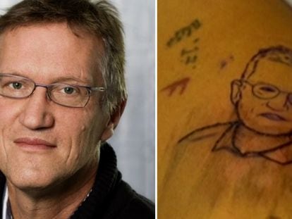 Un sueco se tatúa la cara del Fernando Simón de su país