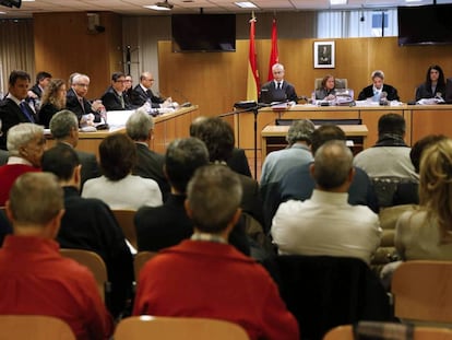 Los 30 procesados del caso Guateque en el banquillo.