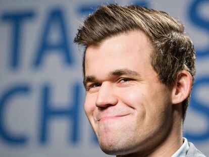 Magnus Carlsen, el pasado enero durante el festival Tata de Wijk aan Zee (Países Bajos)