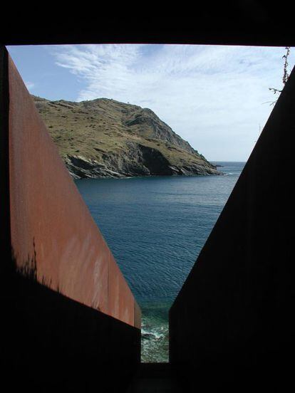 Monumento a Walter Benjamin en Portbou (Girona).