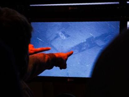 La compañía Ocean Infinity difunde el vídeo del momento en el que se encontró el sumergible argentino desaparecido hace un año