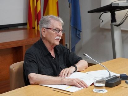 Vicent Torrent, en el pleno del Consell Valencià de Cultura.